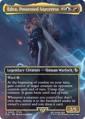 Edea, Possessed Sorceress (Borderless) card from Commander: FINAL FANTASY