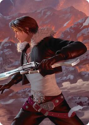 Squall, Gunblade Duelist Scene Art Card card from Art Series: FINAL FANTASY