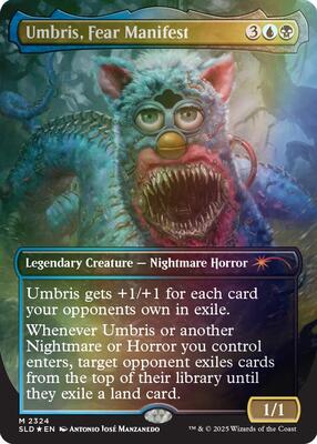 Umbris, Fear Manifest (Rainbow Foil) card from Secret Lair Drop Series