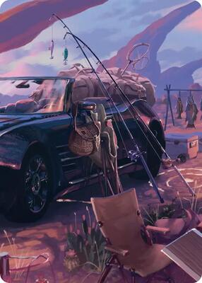 Fishing Gear Scene Art Card card from Art Series: FINAL FANTASY