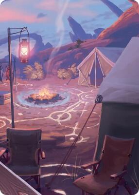 Chocobo Camp Scene Art Card card from Art Series: FINAL FANTASY