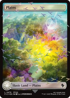 Plains (Chocobo Track Foil) card from Commander: FINAL FANTASY