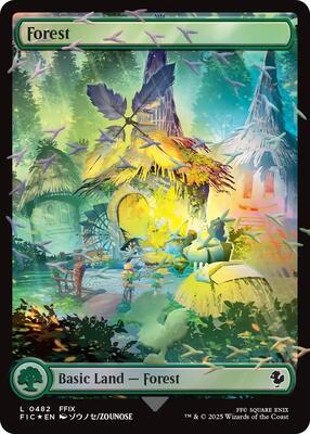 Forest (Chocobo Track Foil) card from Commander: FINAL FANTASY