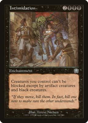 Intimidation card from Mercadian Masques