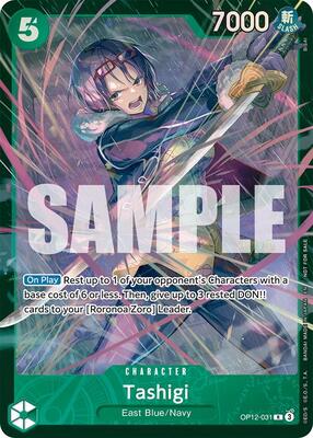 Tashigi (Store Treasure Cup 2025) card from One Piece Promotion Cards
