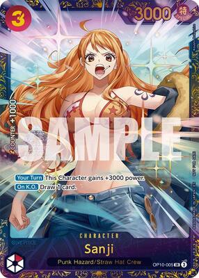Sanji (Treasure Cup 2025) card from One Piece Promotion Cards