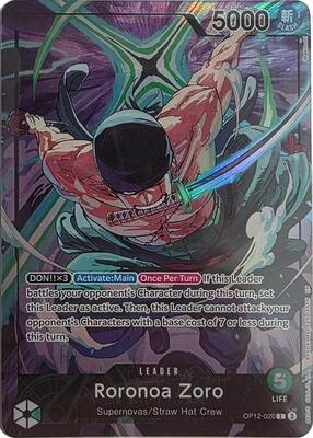 Roronoa Zoro - OP12-020 (Official Playmat Limited Edition Vol.4) card from One Piece Promotion Cards