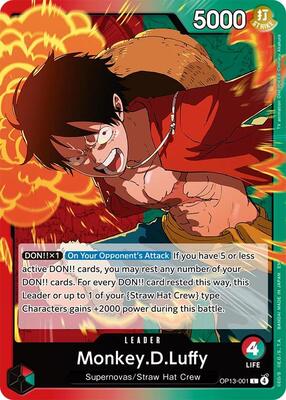 Monkey.D.Luffy (001) card from Carrying On His Will