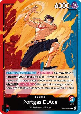 Portgas.D.Ace (002) card from Carrying On His Will