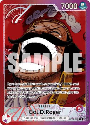 Gol.D.Roger (003) (Alternate Art) card from Carrying On His Will