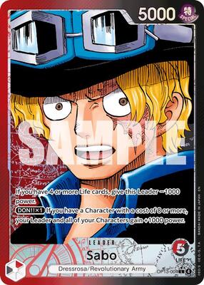 Sabo (004) (Alternate Art) card from Carrying On His Will