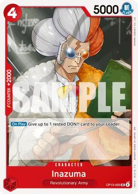 Inazuma card from Carrying On His Will