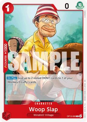 Woop Slap card from Carrying On His Will