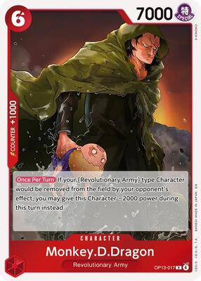 Monkey.D.Dragon card from Carrying On His Will