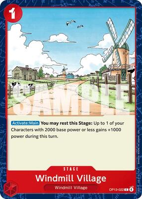 Windmill Village card from Carrying On His Will