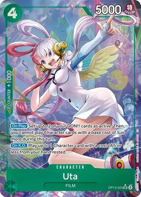 Uta (Alternate Art) card from Carrying On His Will