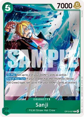 Sanji card from Carrying On His Will