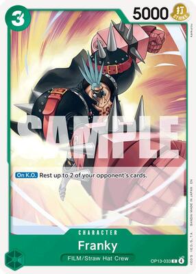 Franky card from Carrying On His Will