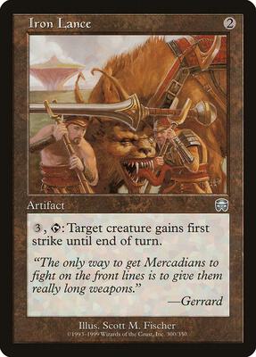 Iron Lance card from Mercadian Masques