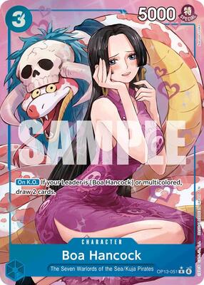 Boa Hancock (Alternate Art) card from Carrying On His Will