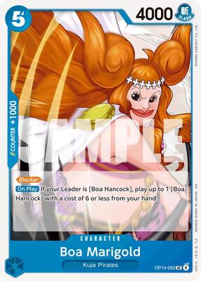 Boa Marigold card from Carrying On His Will
