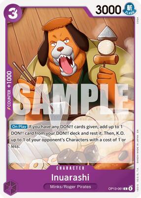 Inuarashi card from Carrying On His Will