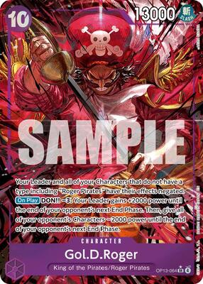Gol.D.Roger (064) (Alternate Art) card from Carrying On His Will