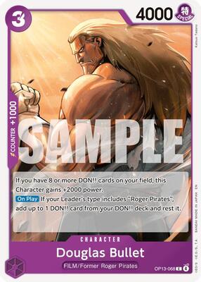 Douglas Bullet card from Carrying On His Will