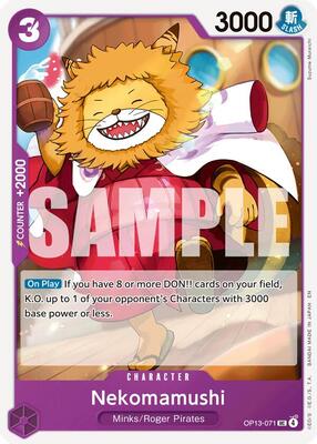 Nekomamushi card from Carrying On His Will
