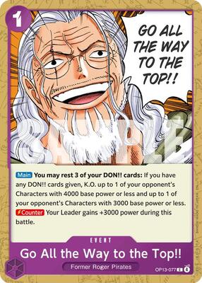 Go All the Way to the Top!! card from Carrying On His Will