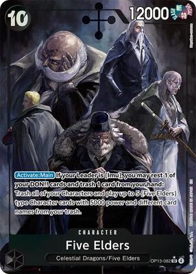 Five Elders (Alternate Art) card from Carrying On His Will