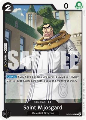 Saint Mjosgard card from Carrying On His Will