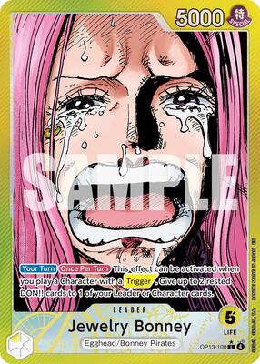 Jewelry Bonney (100) (Alternate Art) card from Carrying On His Will