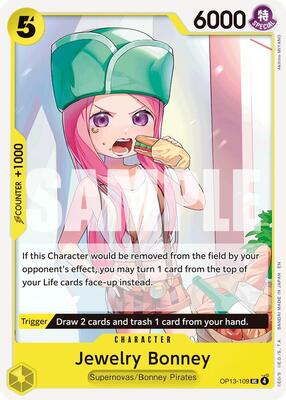Jewelry Bonney (109) card from Carrying On His Will