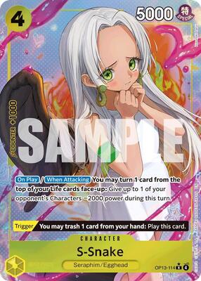 S-Snake (Alternate Art) card from Carrying On His Will