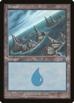 Island (338) card from Mercadian Masques