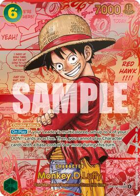 Monkey.D.Luffy (118) (Red Super Alternate Art) card from Carrying On His Will