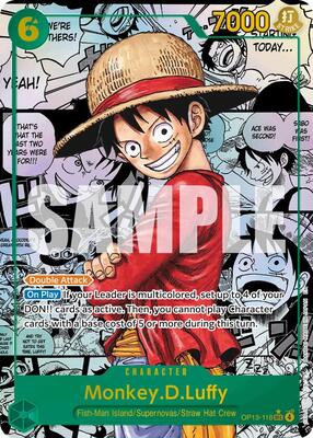 Monkey.D.Luffy (118) (Super Alternate Art) card from Carrying On His Will