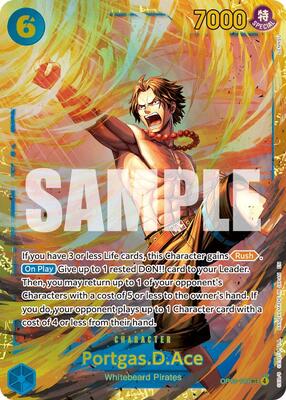 Portgas.D.Ace (119) card from Carrying On His Will