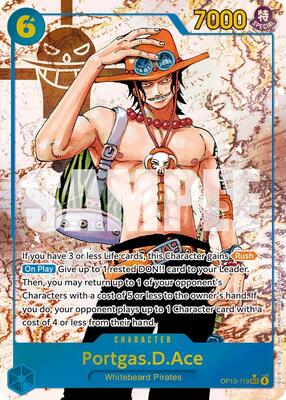 Portgas.D.Ace (119) (Parallel) card from Carrying On His Will