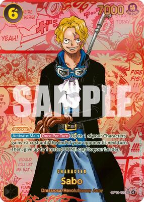Sabo (120) (Red Super Alternate Art) card from Carrying On His Will