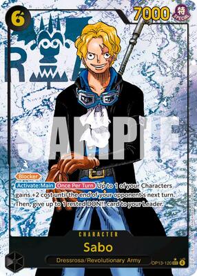 Sabo (120) (Parallel) card from Carrying On His Will