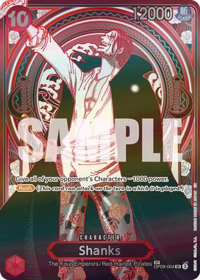 Shanks - OP09-004 (SP) (Silver) card from Carrying On His Will