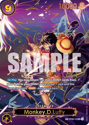 Monkey.D.Luffy - OP09-119 (SP) card from Carrying On His Will