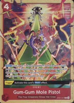 Gum-Gum Mole Pistol (Premium Card Collection -Best Selection Vol. 5-) card from One Piece Promotion Cards