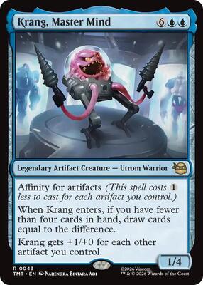 Krang, Master Mind card from Teenage Mutant Ninja Turtles