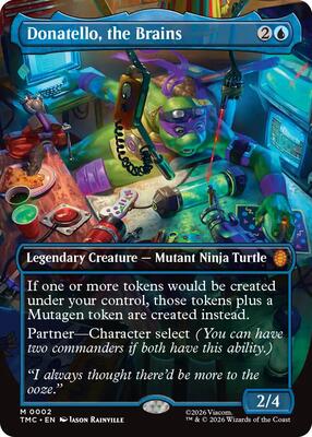 Donatello, the Brains (0002) (Borderless) card from Commander: Teenage Mutant Ninja Turtles