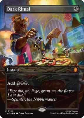 Dark Ritual (Borderless) card from Commander: Teenage Mutant Ninja Turtles