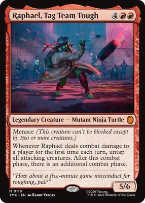 Raphael, Tag Team Tough card from Commander: Teenage Mutant Ninja Turtles