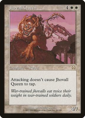 Jhovall Queen card from Mercadian Masques